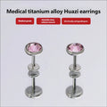 F136 titanium alloy ear studs, ear holes for sleeping, non removable ear bones, cochlear nails